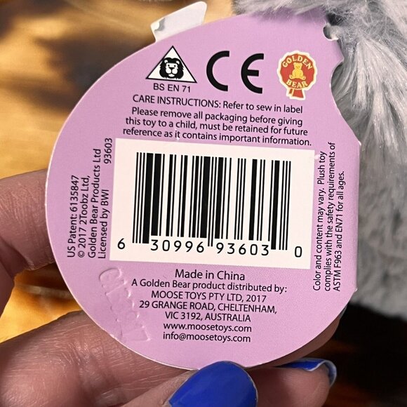 Fur Babies World Plush Stuffed‎ Animal 2017 Moose Finger Puppet Moving Eyes NWT - Picture 6 of 11